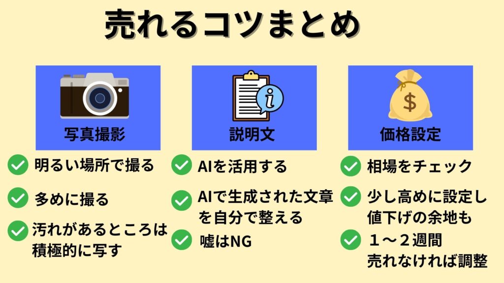 講座で学んだ売れるコツのまとめ