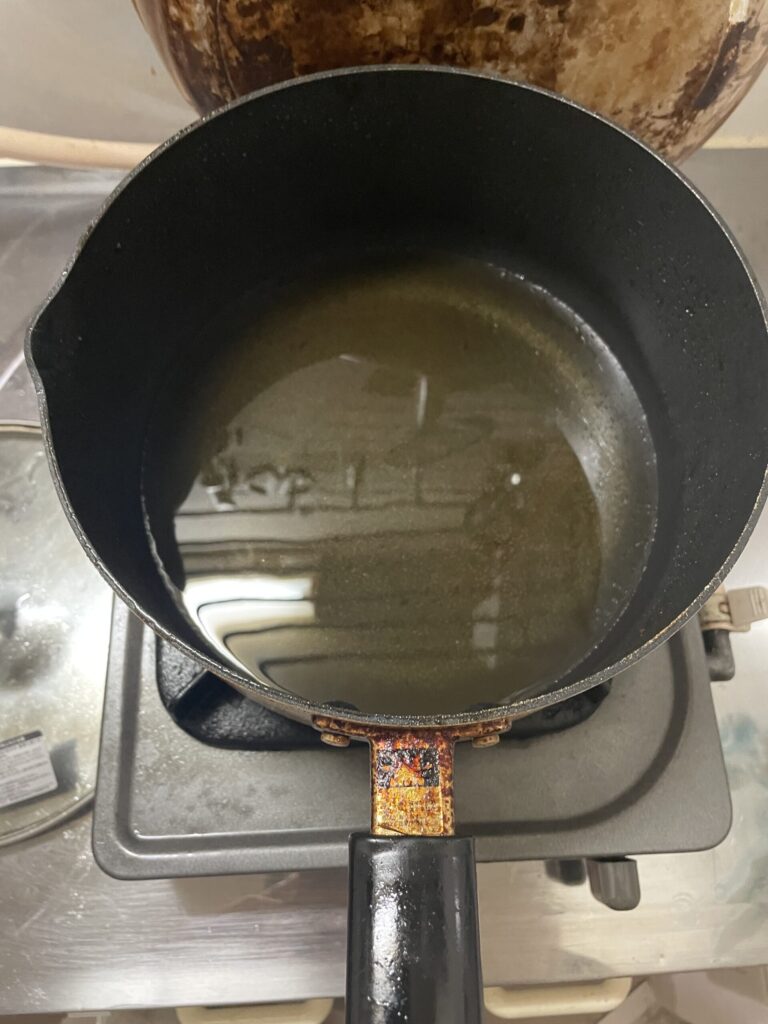 凝固剤を入れる前の画像